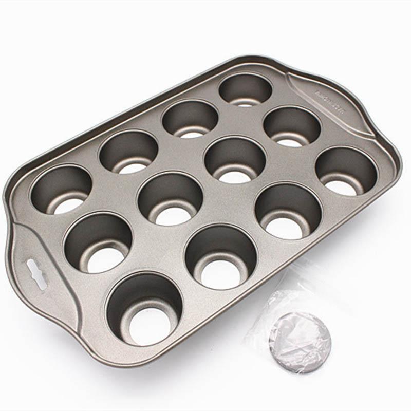12 loch Runde Form Küche Gadgets Backformen Dessert Werkzeug Käsekuchen Pan Abnehmbare Kuchen Form Backen Zubehör Antihaft