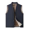 Autumn Winter Men Plush Vest V-neck Sleeveless Fleece Male Coat Solid Color Single-breasted Comfortable Man Waistcoat