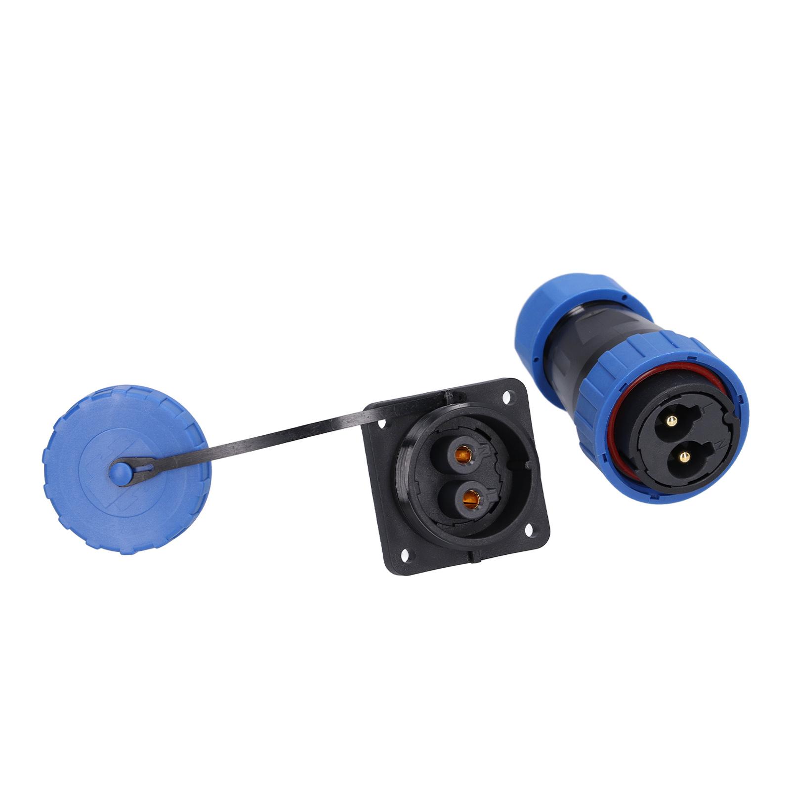 

Водонепроникний роз єм Квадратний 4 отвори IP68 Авіаційна силова розетка 250В 45А для кабелю LP28