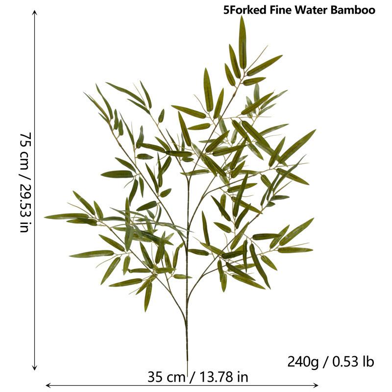1 Lush Artificial Bamboo Leaf Plant,Low Maintenance,Suitable for Indoor and Outdoor Decoration Perfect for Home,Garden Displays