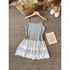 Trendiges Spitzen-Camisole-Top für Damen: Schöner ärmelloser Sommerstil, vielseitig als Unter- oder Oberbekleidung mit stilvollem Rückendesign