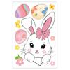 Easter Bunny with Eggs Static Cling Window Stickers for Glass Decoration 2026