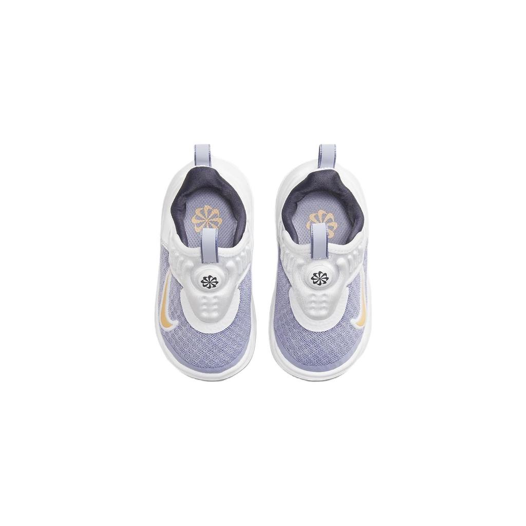 Nike E Series 1.0 TD Slip Resistant Cushioning Breathable Low top Toddler Shoes White Purple Infant And Toddler DV4252-500