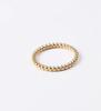 Anello in Acciaio Inossidabile Sottile Placcato Oro 18k Minimalista Acciaio Inossidabile Piccola Sfera Solida Anello Impilabile per Donna