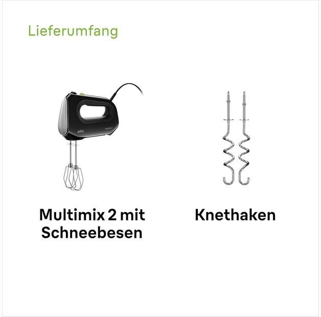 Hand Mixer Braun HM 2110 BK MultiMix 2 (0X22211062)