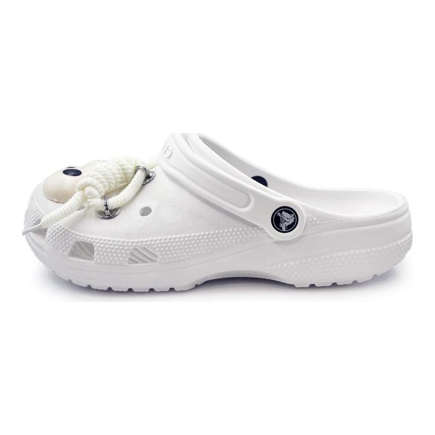 Crocs Classic clog EIGHT% Big Eyes Cute Gift Bag Trendy Comfortable Hole Shoes Unisex White