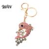 Sparkling Keyring Rhinestone Dolphin Keychain Sea Animal Car Key Ring Holder Backpack Ocean Purse Handbag Charm Christmas Birthday Gifts for Lovers
