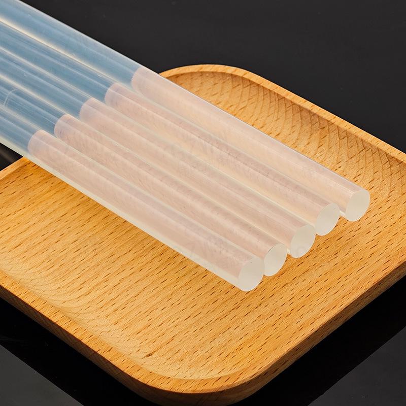 7mm Eco-friendly High Temp Resistant Transparent Hot Melt Glue Sticks for Handcrafts, Strong Viscosity, 11mm