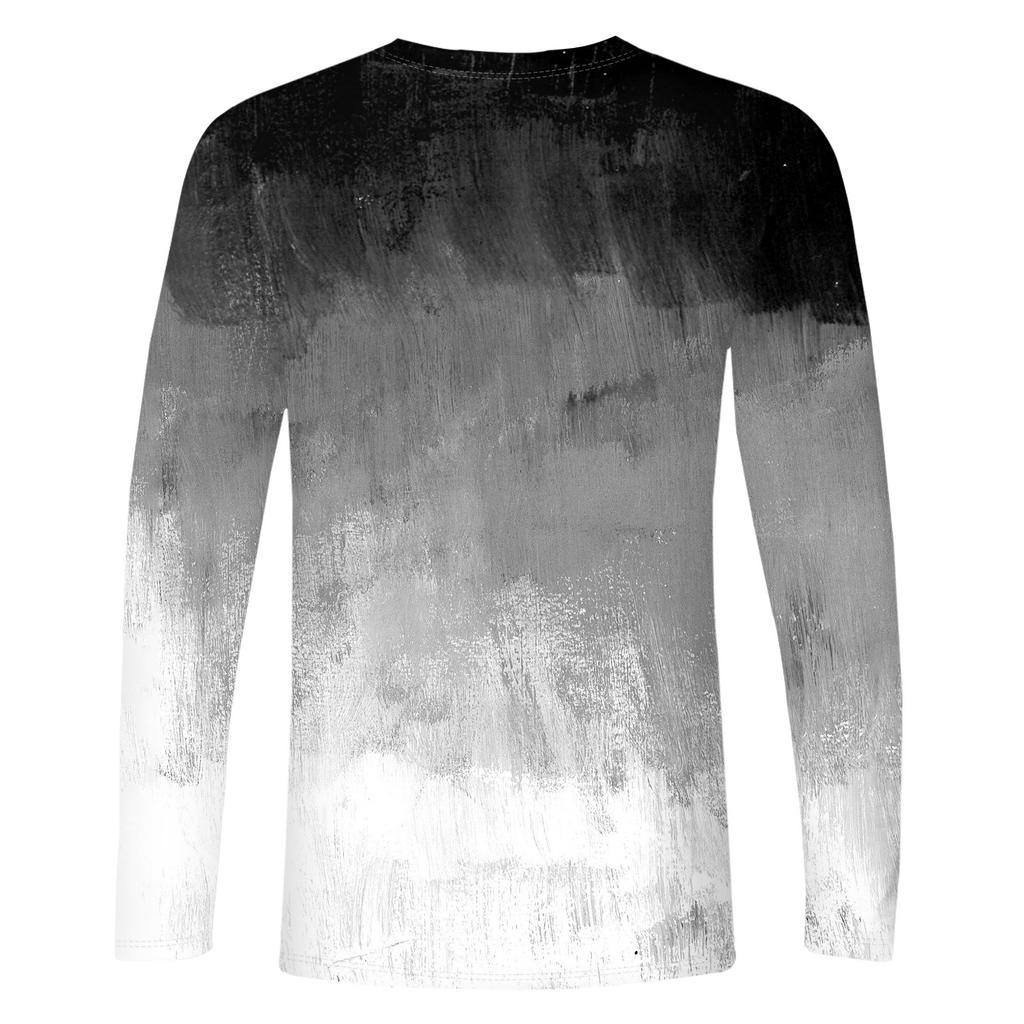 Men's T Shirt O-Neck Clothing Apparel Outdoor Long Sleeve Print Fashion Designer Vintage
