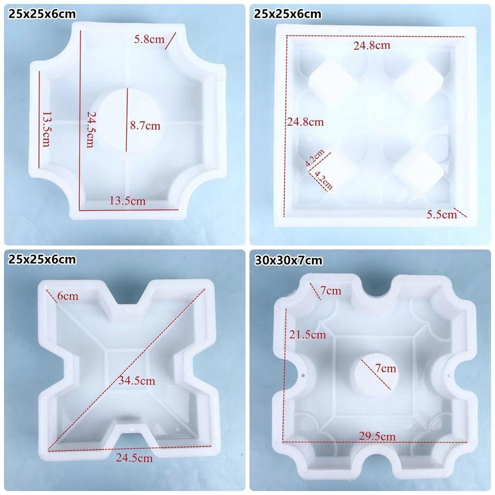 1Pcs 25x6cm Paving Brick Mould Plastic Reusable Stepping Stone Paver Hollow Grass DIY Walkway Brick Mold