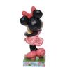 Enesco Disney Traditional Spring Minnie Carrying Bunny Figurine 5.5" Tall