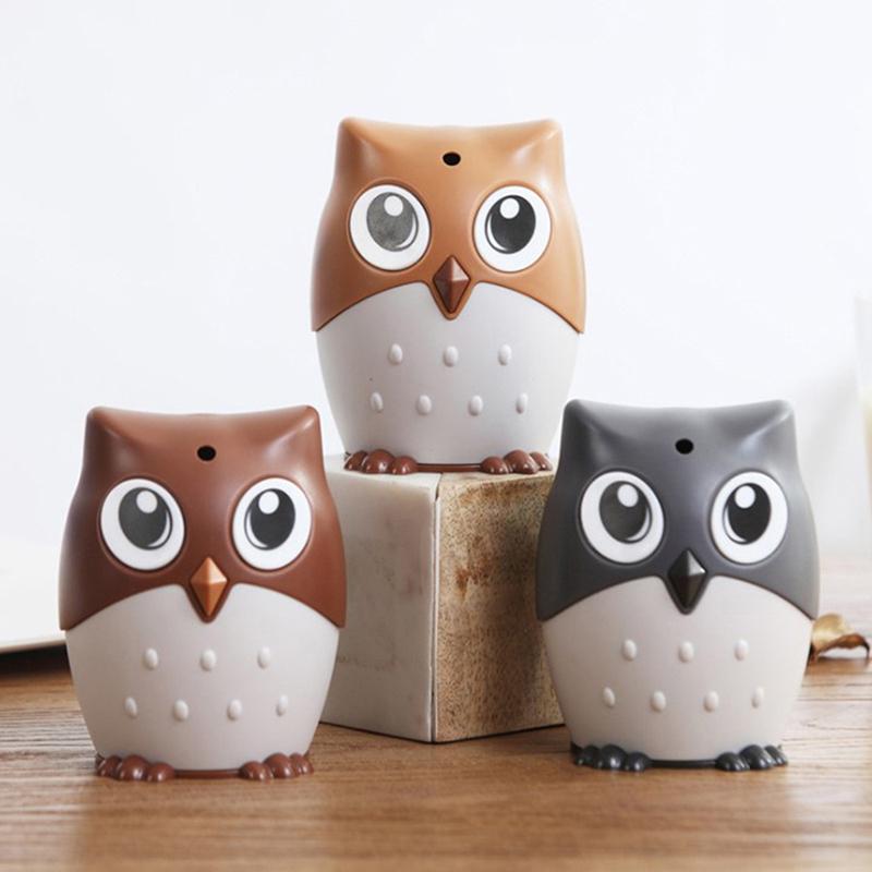Cartoon Owl Toothpick Holder Desktop Automatic Toothpick Dispenser Container