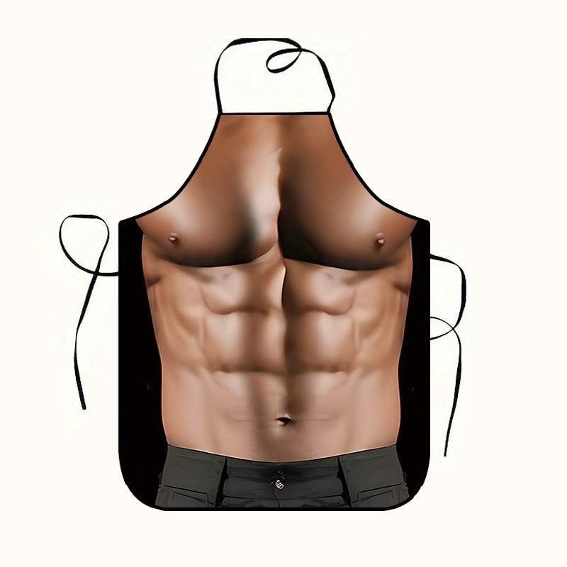 High-level Appearance Quality Barbecue Creative, Funny And Amusing 3D Printed Water- Beauty Girl Apron.