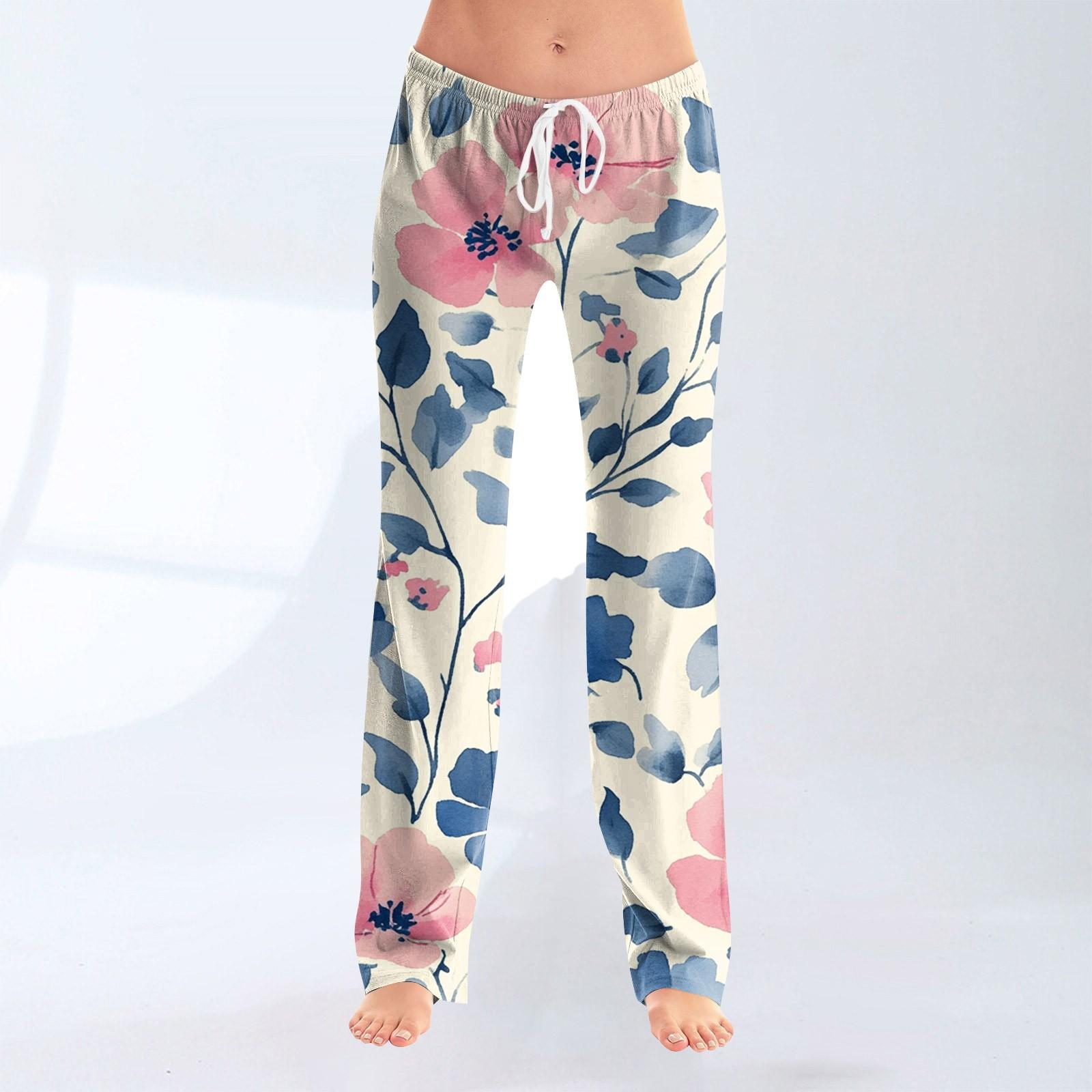 

Женские модные свободные повседневные брюки с принтом банта XL белый