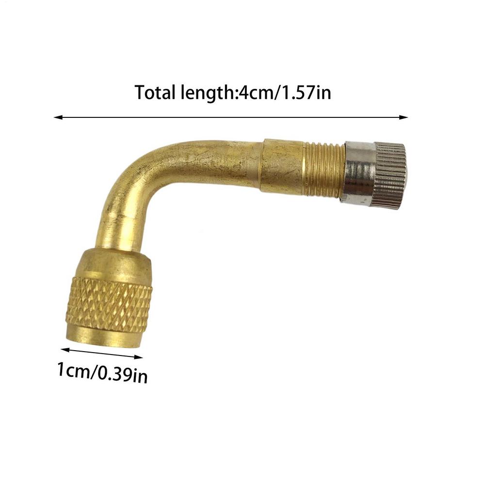 Tire Valve Extension Pole 45/90/135 Degree Angle Brass Auto Air Tyre Valve Extender Adapter For Motorcycle Car Trucks Bikes