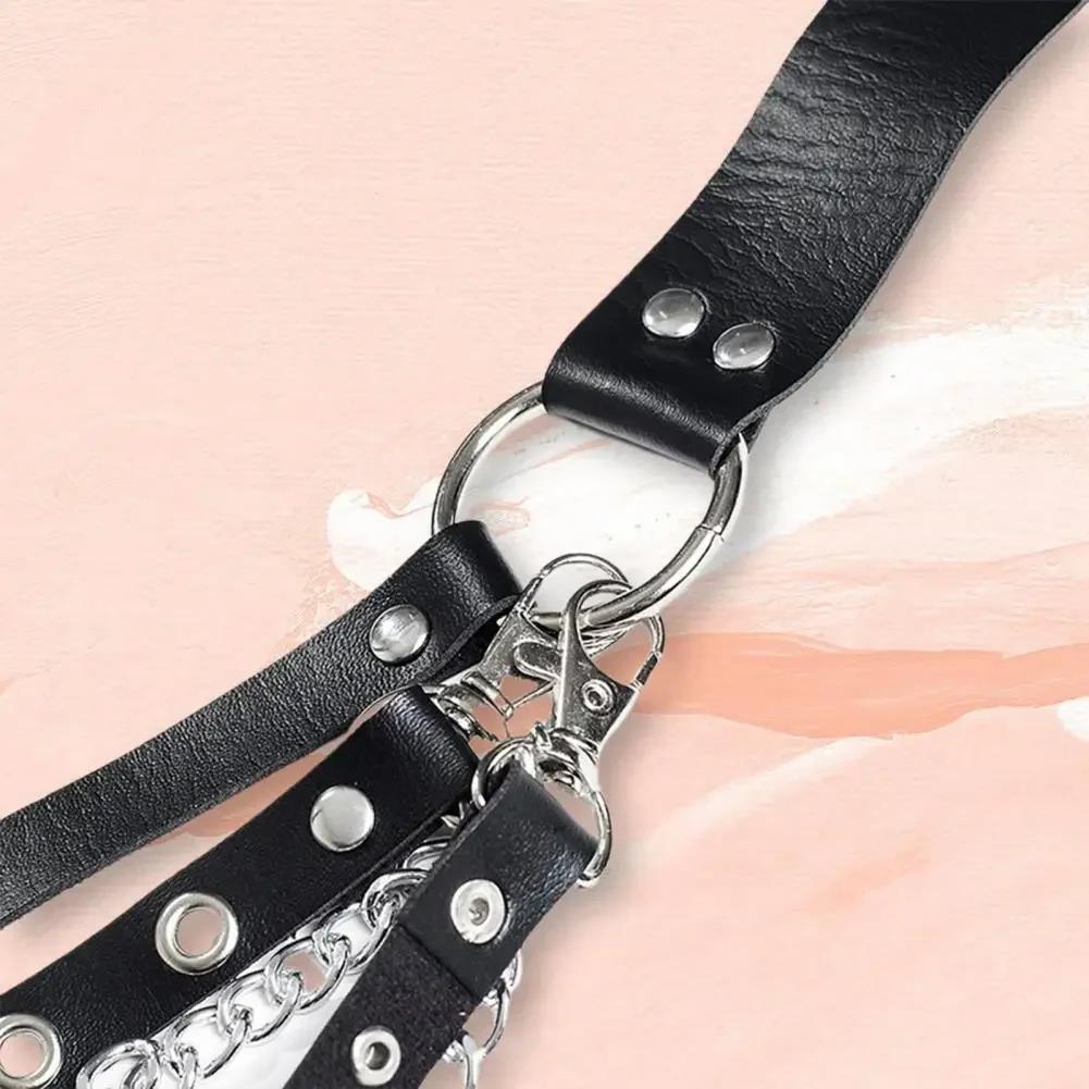 Chic Lady Club Waist Belt - Adjustable Rivet Decorative Belt For Stage Shows And Fashion Outfits