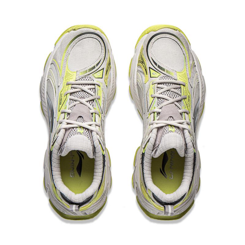 Li-Ning Retro Versatile Trendy Classic Shock Absorption Non-Slip Wear-Resistant Breathable Support Rebound Casual Shoes Men sneakers AGLW005-5