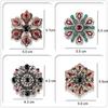 Baroque Style Vintage Women Men Crystal Brooch Retro Badges Lapel Pin Party Corsage Jewelry Accessories