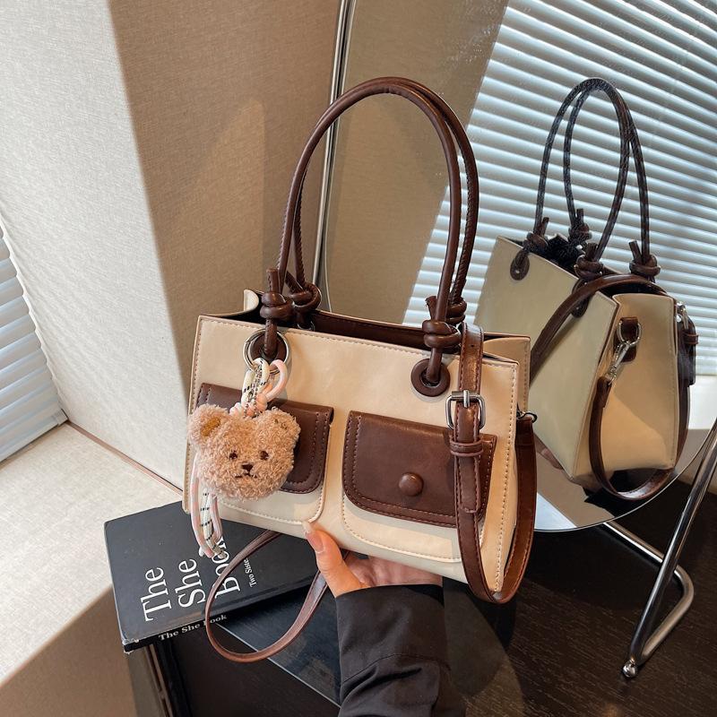 Retro bag women's new summer versatile messenger bag casual portable work commuter bag