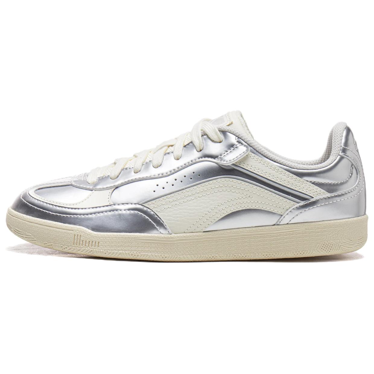 

Li-Ning Heart Flow Слим Универсальные Ретро Износостойкие Амортизирующие Низкие Повседневные Кроссовки Женские кроссовки Бежевый Серебристый AGCW122-3 38