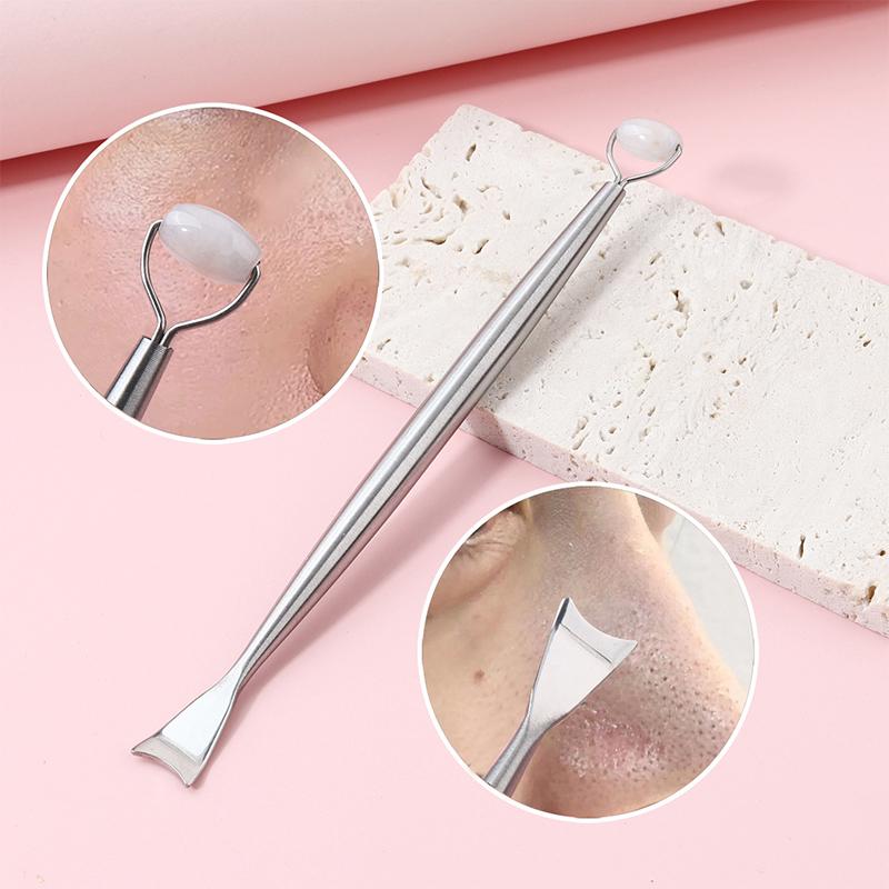 1/2pc/setDouble Head Stainless Steel Professional Blackhead Remover Tool Blemish Extractor Tool Pimple Comedone Removal For Face