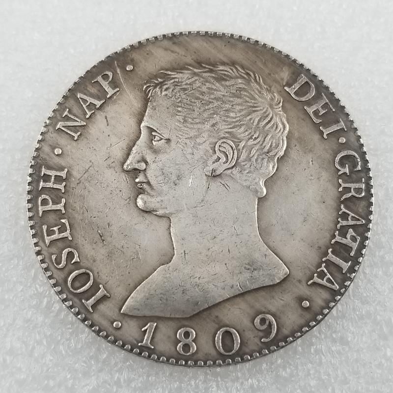 Antique 1809 Spanish Silver Dollar Commemorative Coin