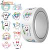 500 Sheets/roll Protect Teeth Cartoon Stickers For Kids Students Graffiti Laptop Stationery Cute Sticker Dental Clinic Gifts