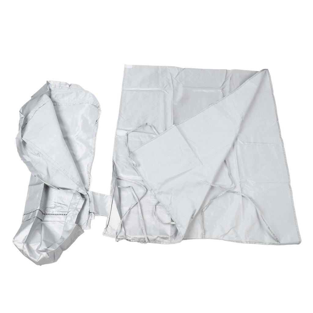 Washing Machine Cover Waterproof Sunscreen Dustproof Durable Thickened Washer Cover for Home Kitchen Laundry Silver