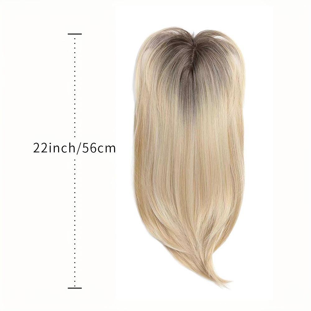 Clip-in Schicht-Haartopper mit Pony Ombré Natürliche Topper Haarteile für dünner werdendes Haar