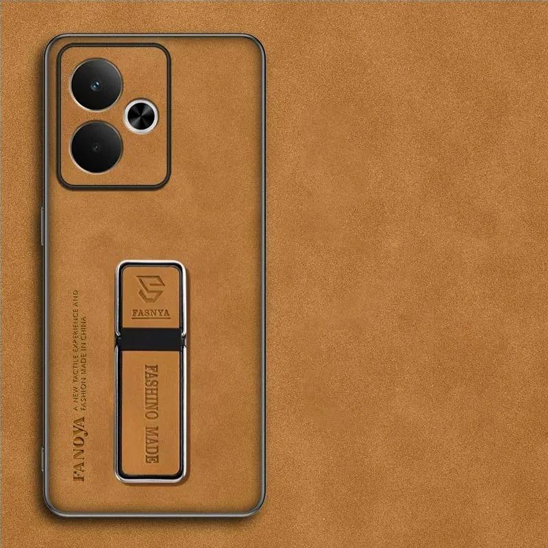 RankOne Custodia A Portafoglio Con Magnete Per Realme GT 7 / GT 7T (6.8 Pollici) - Pelle Marrone, 2 Slot Carte, Supporto Regolabile, RFID