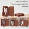 Compact 5-Piece Manicure Set: Nail Clippers, Toenail Scissors, Ear Pick, Unisex Grooming Tools