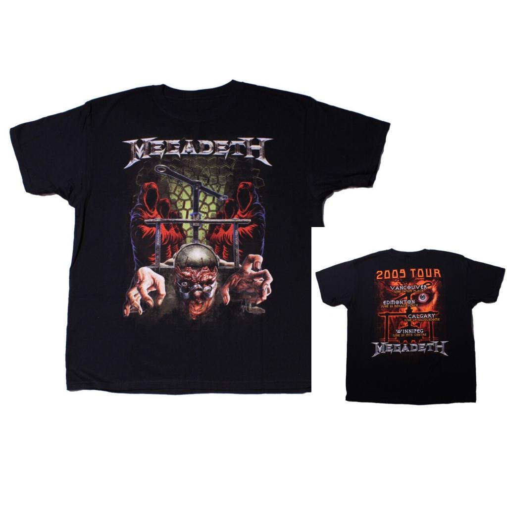 Budokan Megadeth Band TShirt Cotton Graphic Tee Unisex Unisex Summer Streetwear