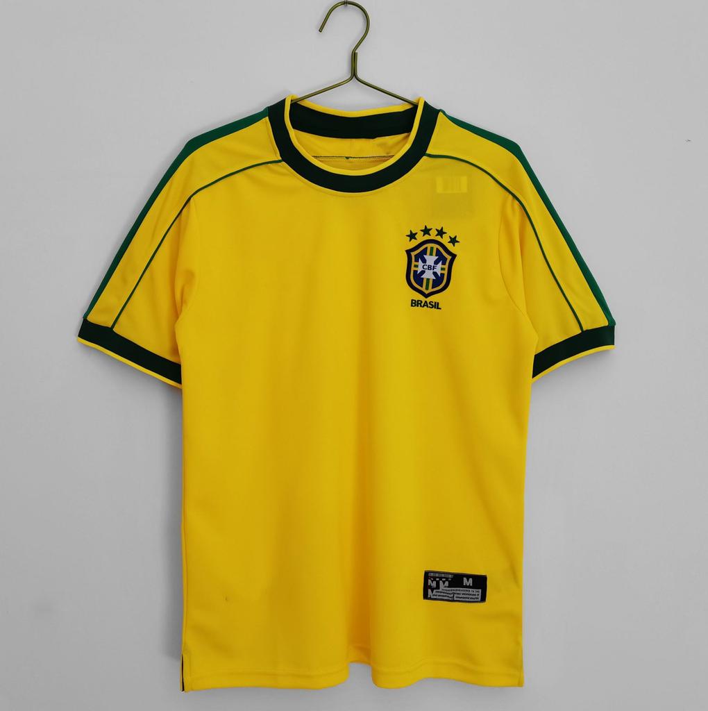 Großhandel Vintage Barcelona Real Madrid Paris AC Santos Spanien Messi Rokaka Ronaldo Trikot