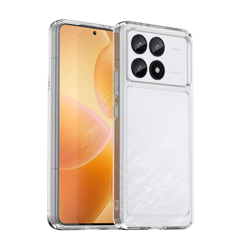 

KEYSION Прозрачный противоударный чехол для Xiaomi POCO F6 Pro Мягкий силиконовый прозрачный чехол для телефона из ТПУ для Xiaomi POCO F6 Pro for POCO F6 Pro чистый