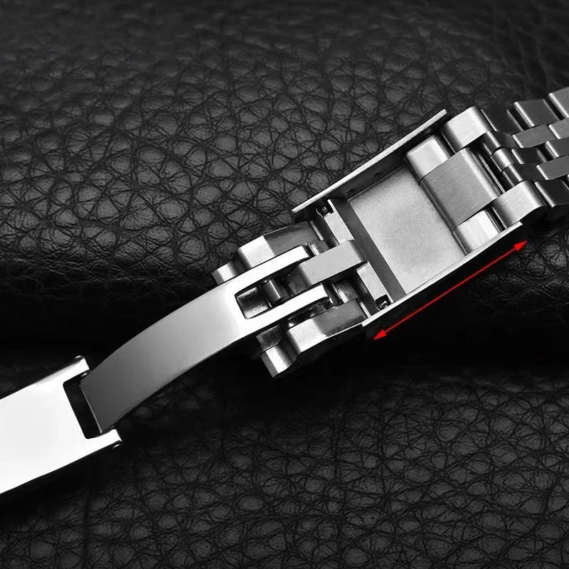 Jubilee Watchband For Rolex Sub GMT Yacht Daytona 20mm Men Strap Luxury watch chain Mod Parts Replacement Watch Accessories Band