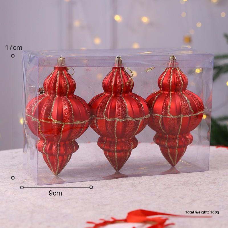 Dekorationen Weihnachtsbaum-Set mit PVC-Eichel-Zapfen-Ornamenten für Festlichkeiten