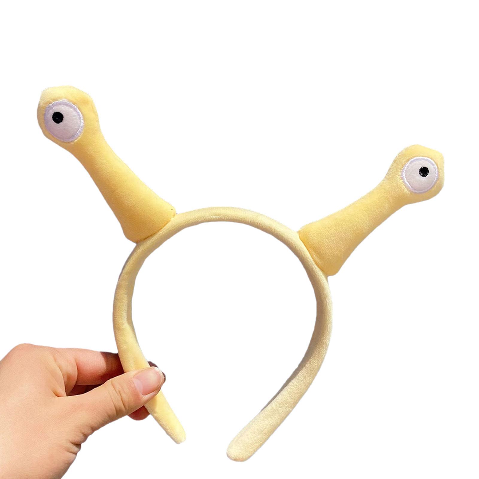 

Повязка на голову с улиткой-антенной, милый забавный плюшевый головной убор с животным, ультраабсорбирующий уход за кожей для умывания лица, фиксация волос, для взрослых, подростков, девочек