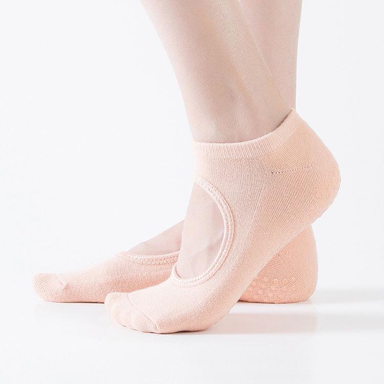 Non-slip Reveal Back Yoga Socks Women Socks небесно-голубой