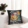 Funny And Cats Square Pillow Cases Cushion Covers Awesome Zipper Decor Pillowcase for Living Room