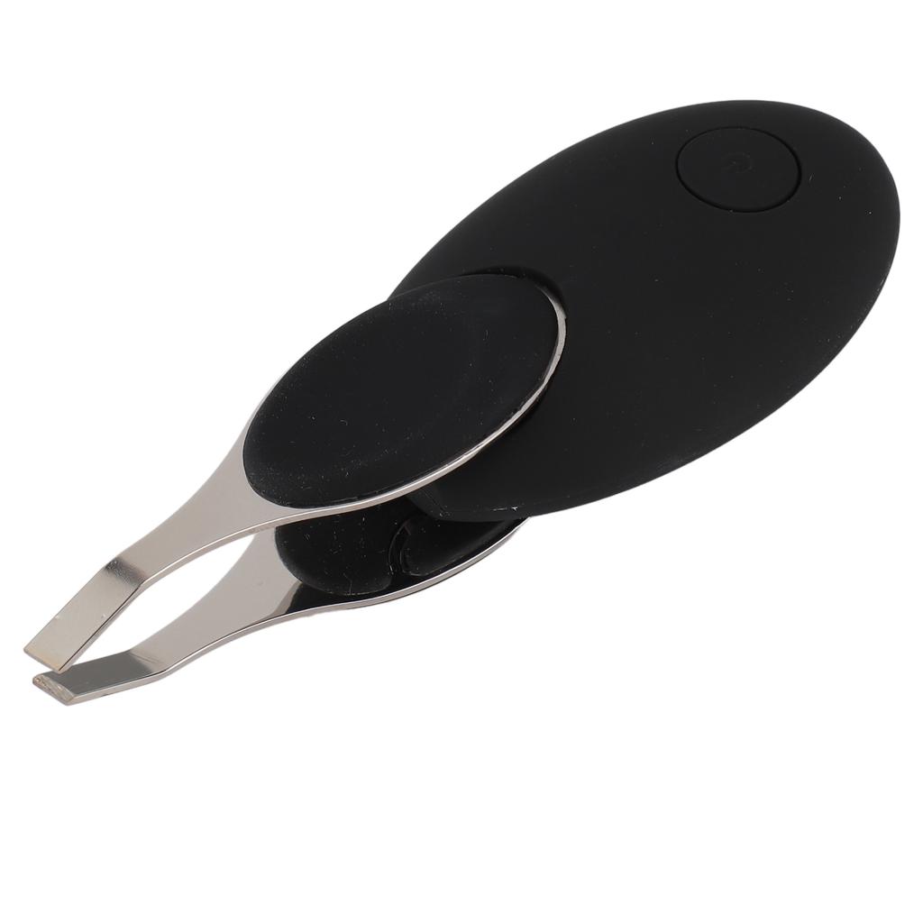 Pęseta do brwi z wizualizacją Ładowanie USB Narzędzie do depilacji Klips do brwi z kamerą do włosów na twarzy i ciele Czarny