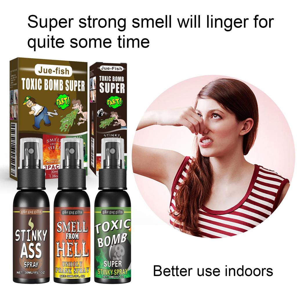 30ml Novelties Stink Fart Spray Highly Concentrated Strong Potent Fart Spray Prank Stuff Party Gags & Tricks Joke Toys Adults