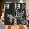 Soft Case For Moto G54 5G Case MotoG54 Silicone Phone Back Cover For Motorola Moto G54 Case XT-2343-1 Flower Love Heart Fundas