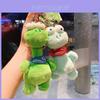 Cute Plush Big-eyed Dinosaur Backpack Keychain Adornment Wholesale