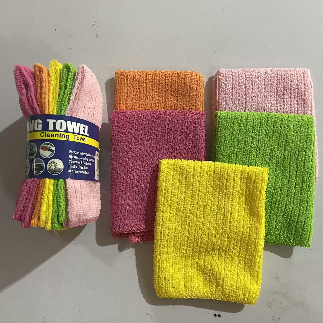 

Printed Ultra-Fine Fiber Dishcloth - Absorbent Kitchen Cleaning Cloth with Multiple Patterns 30*30cm, random colors