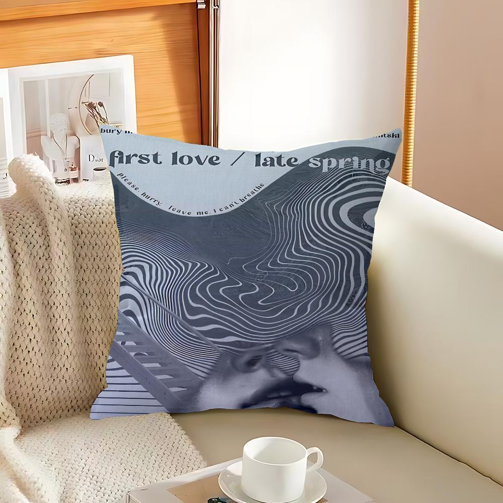 Mitski Decorative Room Aesthetics Pillow Case Home Decor Bedroom Sofa Bed Couch Pillow Cover 45x45
