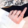 Thin Rose Gold Titanium Steel Rings for Women Smooth Simple Anti-Allergy Wedding Bands Valentine's Day Gift