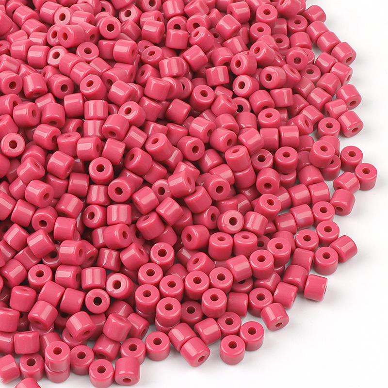 Bunte zylindrische Acrylperlen zur DIY-Schmuckherstellung
