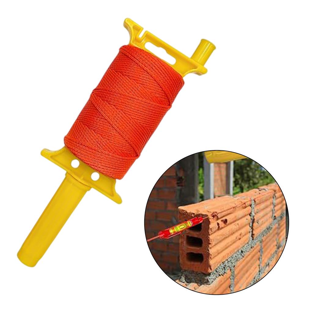 Conjunto de Linha de Pedreiro Fluorescente Longo de 540 pés com 5 Níveis de Bolha para Aplicações Precisas de Paisagismo e Construção