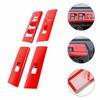 Red Window Lift Switch Button Panel Trim Decor Cover for 4Runner 10+ Accessories