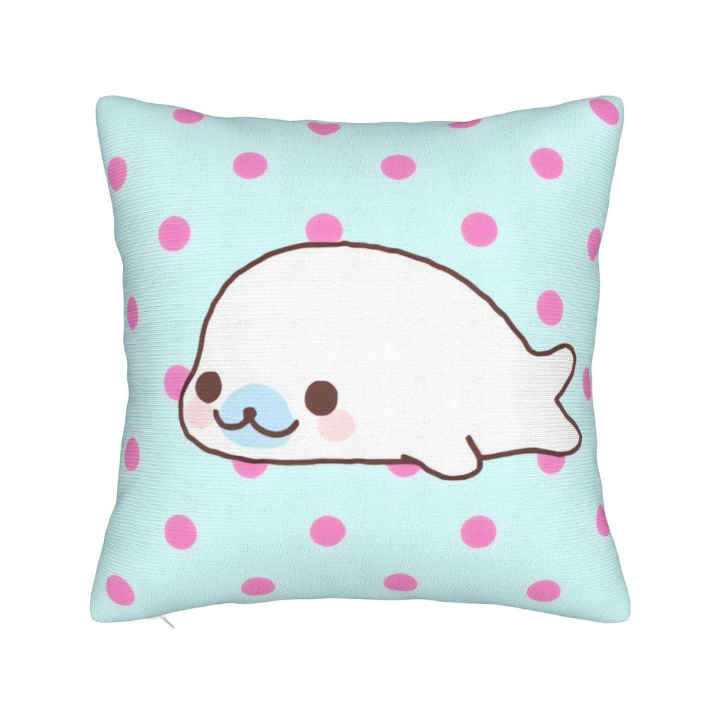 CUTE M-Mamegoma Seal Anime Pillow Case Design Pillow Cover Morden Pillowcases For Sofa Bedroom Home Decor